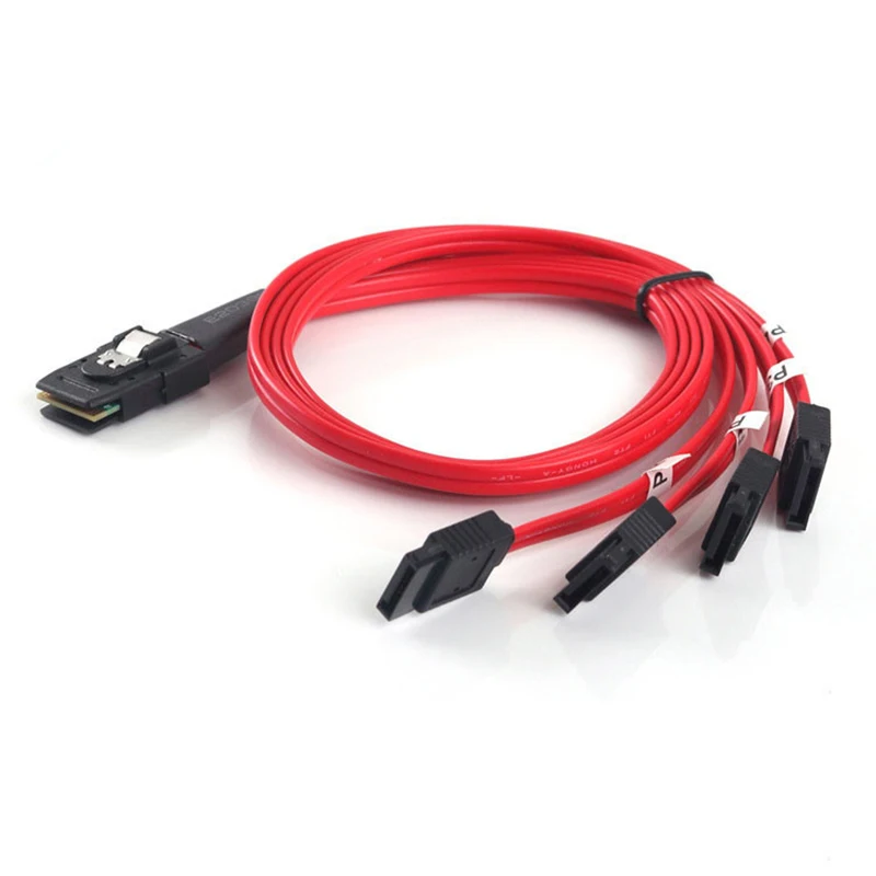 Mini SAS 10 Гбит/с SFF-8087 36Pin до 4 SATA жесткий разделитель дисков кабель 1,0 м DOM668