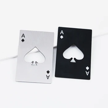 

Poker Playing Card Shaped Bottle Openers Stainless Steel Beer Bottle Cap Opener for Kitchen Bar Tool