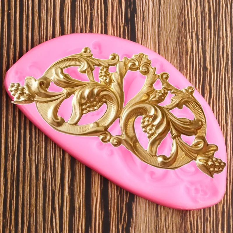 

Scroll Relief Cake Border Silicone Molds DIY Fondant Cake Decorating Tools Polymer Clay Candy Chocolate Gumpaste Moulds