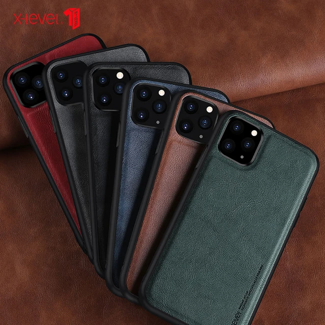 Funda For iPhone 15 Pro Max Case X-Level Luxury Vintage Leather +