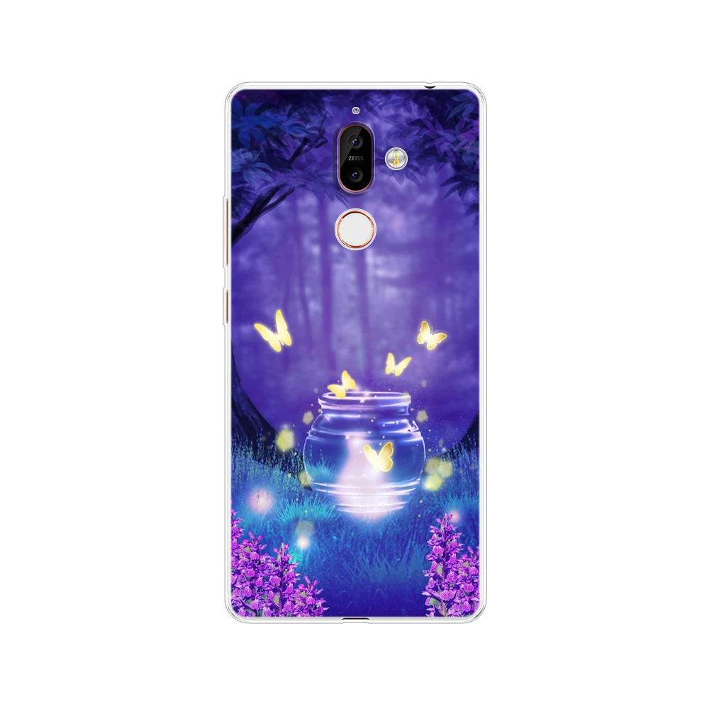 Чехол для Nokia 6 1 7 plus 8 9 2018 x 5 мягкий силиконовый чехол из ТПУ задней панели телефона