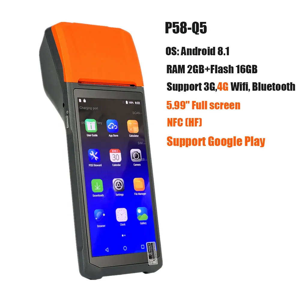 canon mini printer NETUM PDA Android POS Terminal Receipt Printer Handheld Bluetooth WiFi 3G NFC Data Collector Portable Barcode Scanner All-in-One mini printer cheap Printers