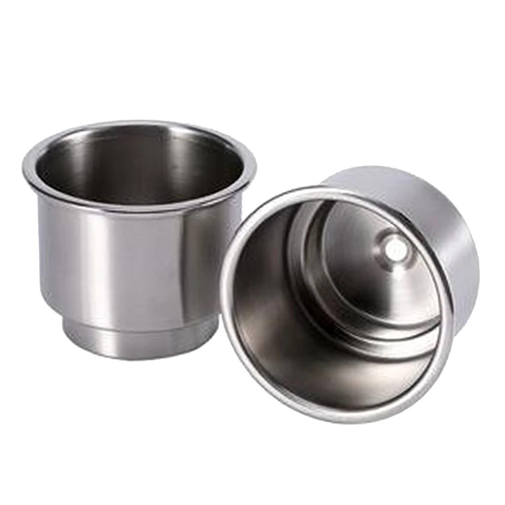 2pcs Cup Drink Can Holder with Drain for Car Marine Boat Yacht RV Camper