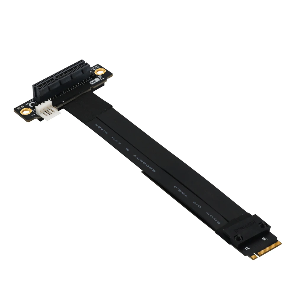 

Riser PCIe x4 3.0 Extension Cable PCI Express 4x To M.2 NVMe M Key 2230 2242 2260 2280 Riser Card Gen 3.0 Extender Cable 32G/bps