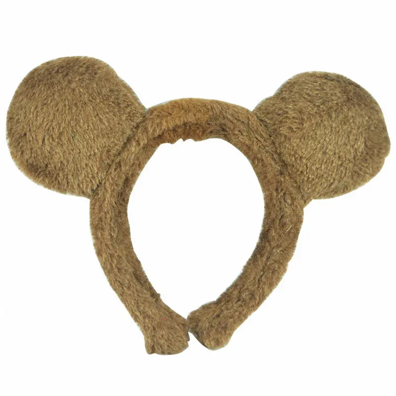 Halloween Makeup Ball Carnival Party Bar Party Dressing up Animal Headdress New Style Brown Bear Ear Hair Bands Batch