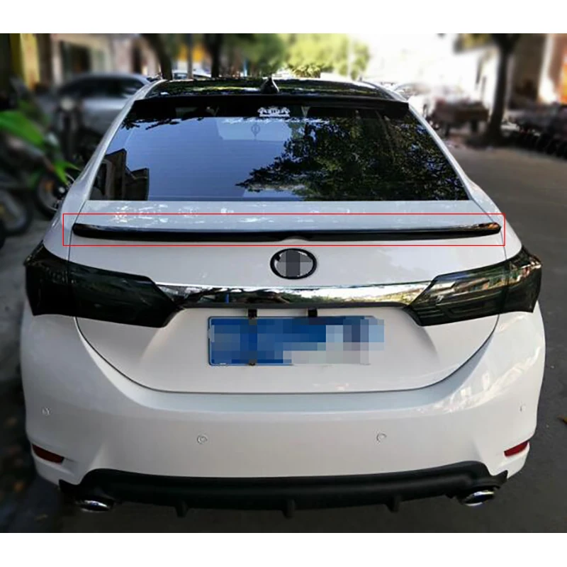 Высококачественный ABS Автомобильный задний спойлер для Corolla спойлер для губ