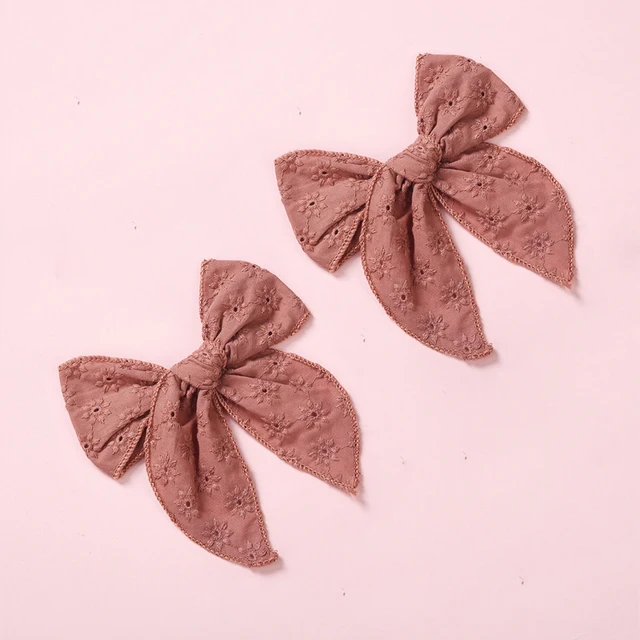 2Pcs Hair Pins For Baby Girls Hair Clips Bows Barrette Princess Clip Children Kinder Haar Accessoires Jacquard Hairpin Hairgrip 1