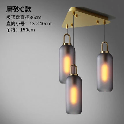 Pendant lights F Американский промышленный стиль, ресторан, три головы, педантичные светильники, пост-современный Ретро, для гостиной, спальни, креативные подвесные светильники - Цвет корпуса: Pendant lights F