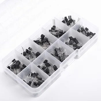 

10 Values X20 200pcs NPN PNP Power Transistor Assortment Kits Box BC337 BC327