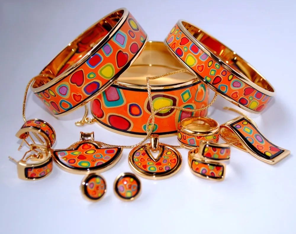 016 перегородчатая эмаль ювелирные изделия европейский и американский стиль 4 шт наборы