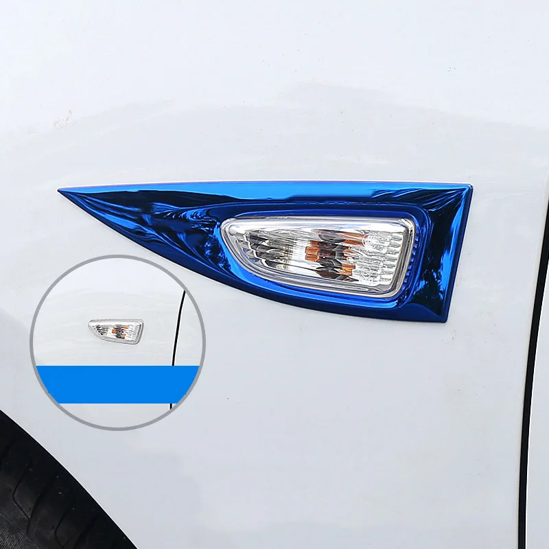 Lsrtw2017 для Chevrolet Cavalier кузова автомобиля fender включение света сторона планки синий аксессуары из нержавеющей стали