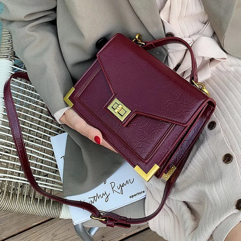 

Small Solid Color PU Leather Crossbody Bags For Women 2019 Lady Shoulder Messenger Bag Female Travel Handbags and Purses