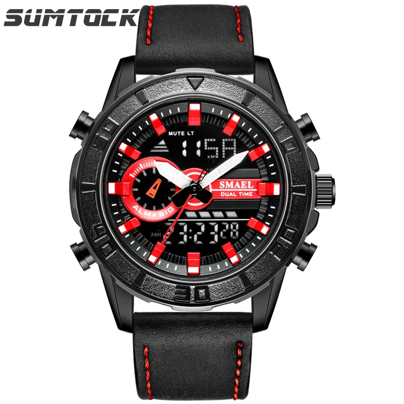 

Digital Watch Watches Men Reloj Hombre 2019 Mens Watches Top Brand Luxury Unique Mens Gifts LED Display Multiple Time Zone