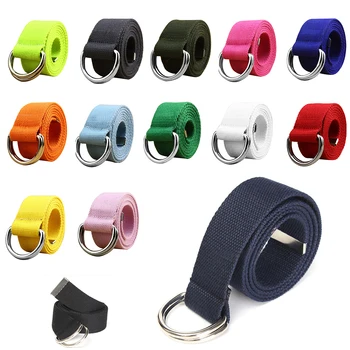 

Casual Unisex D-Ring Cloth Belt Canvas Belt Knitting Canvas Belt 110 x 3.8CM