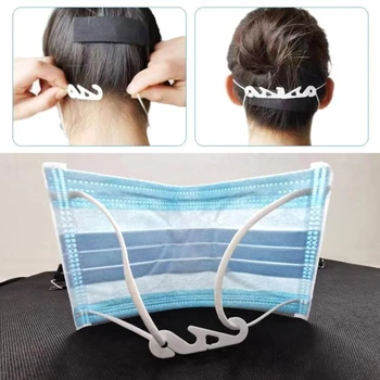 

10pcs Mask Hanging Buckle for Relieving Ear Pain Non-Slip Mask Ear Grips Extension Hook Adjustable Four Gear Ear Protection Hook