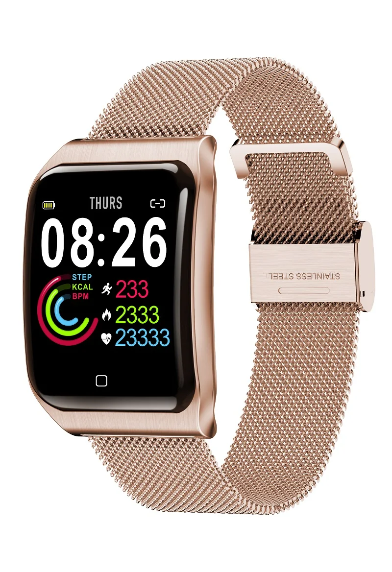 rose gold Femperna F9 Смарт-часы для мужчин 3g IP68 кровяное давление сердечный ритм длительный срок службы батареи Смарт-часы для женщин для Android IOS - Цвет: rose gold