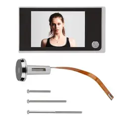 3.5 polegada visor ao ar livre campainha digital lcd visualizador de 120 graus foto monitoramento visual eletrônico olho de gato câmera vídeo campainha da porta