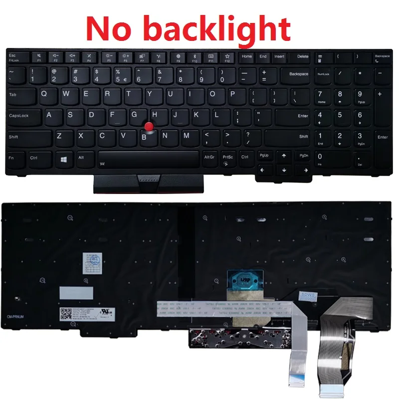 NEW US laptop Keyboard for Lenovo ThinkPad E580 E585 E590 E595 T590 P53S  L580 L590 P52 P72 P53 P73 US keyboard