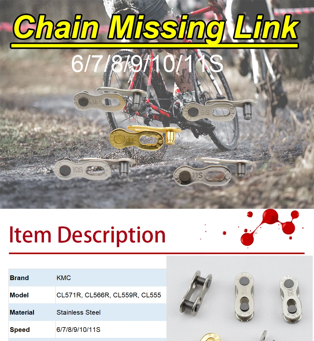 Top 2 Pairs/Lot Bicycle Chain Link 6 7 8 9 10 11 Speed MTB Road Bike Chain Connector Quick Master Joint Bicycle Chain Missing Link 2 Top 2 Pairs/Lot Bicycle Chain Link 6 7 8 9 10 11 Speed MTB Road Bike Chain Connector Quick Master Joint Bicycle Chain Missing Link 2