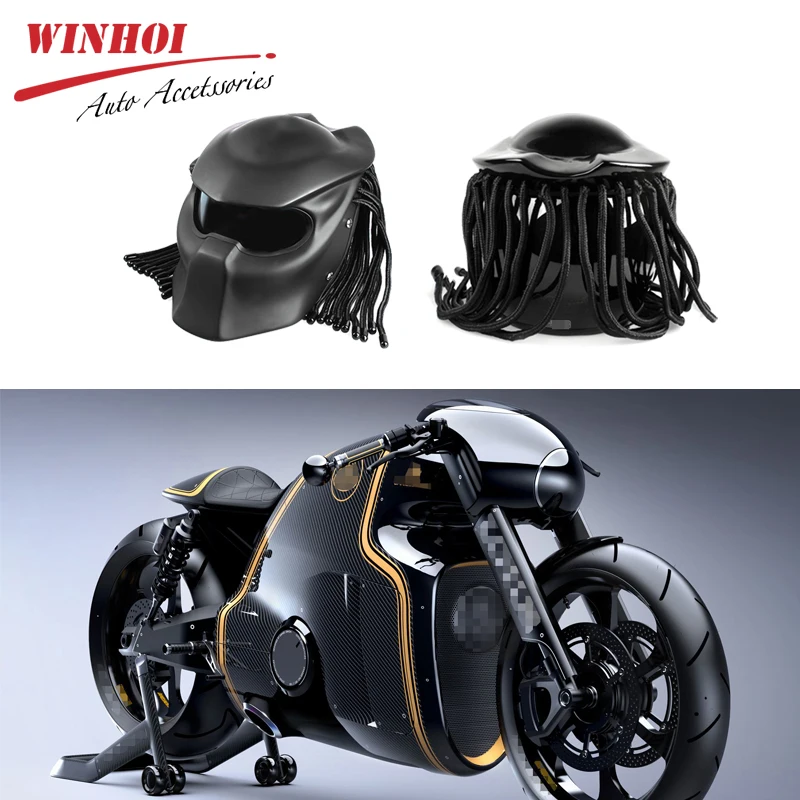 Мотоциклетный шлем Ретро анфас унисекс универсальный для Harley для peugeot Predator мотоциклетный шлем ветрозащитный мотоциклетный шлем