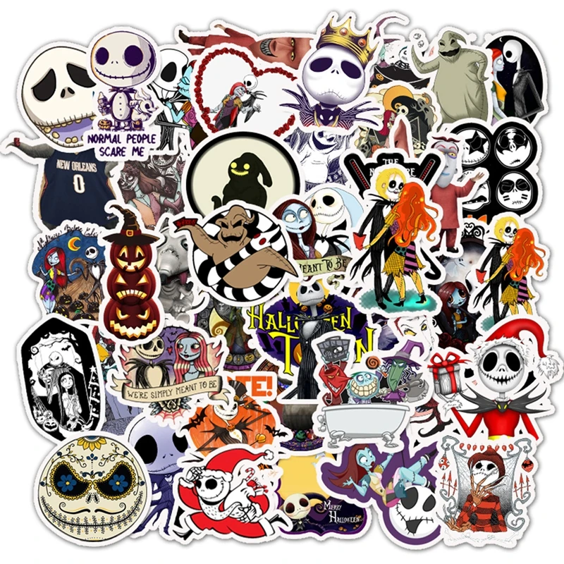 Halloween Stickers Horror Terror Eve Stiker Luggage Graffiti Waterproof Pack Party Skateboard Sticker Kid Toy | Игрушки и хобби