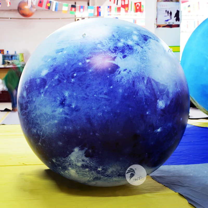 Светодиодный надувной солнечный воздушный шар Nine Planet Moon, Sun, Earth, Jupiter, Mars, Saturn - Цвет: Pluto