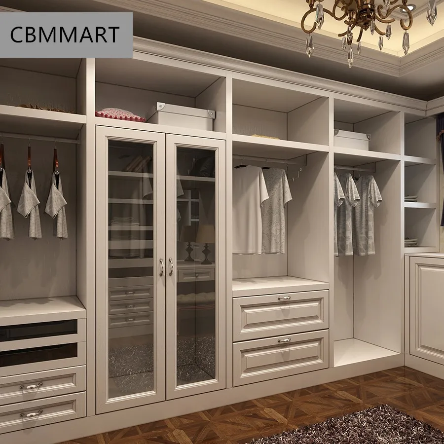Спальня изготовленный на заказ в форме буквы L walk-in удобный платяной шкаф