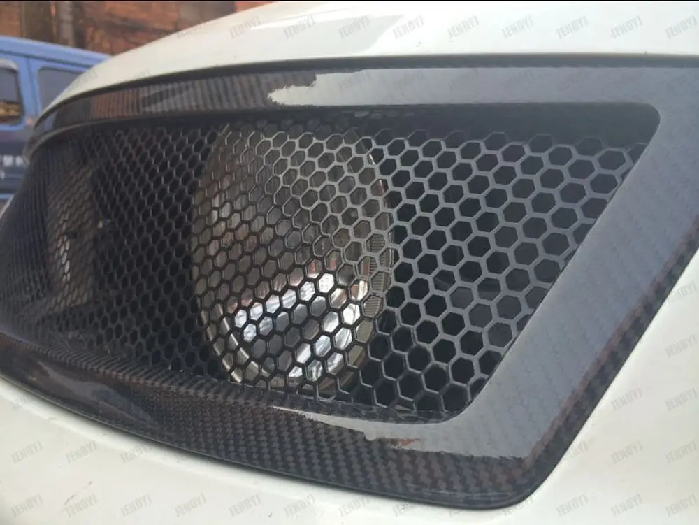 Carbon Fiber Front Mesh Grill Grille for 2006-2009 Infiniti G35 Sedan 4DR Type A