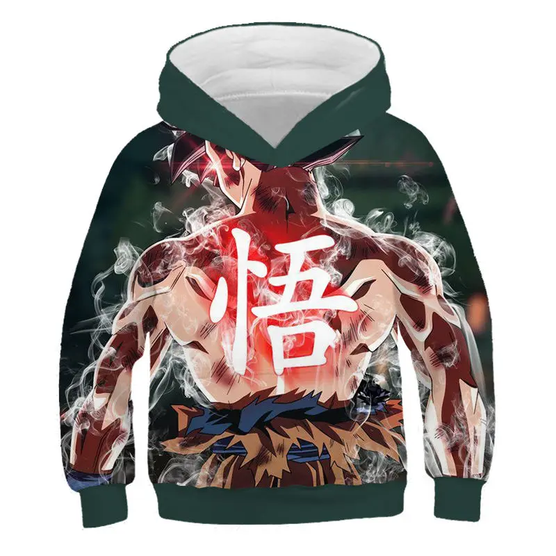 Off White/Детские толстовки с Гоку «Жемчуг дракона», толстовки с капюшоном для мальчиков «Супер сайянс», DBZ Vegeta 3D пуловер, забавная толстовка с капюшоном для девочек - Цвет: 605