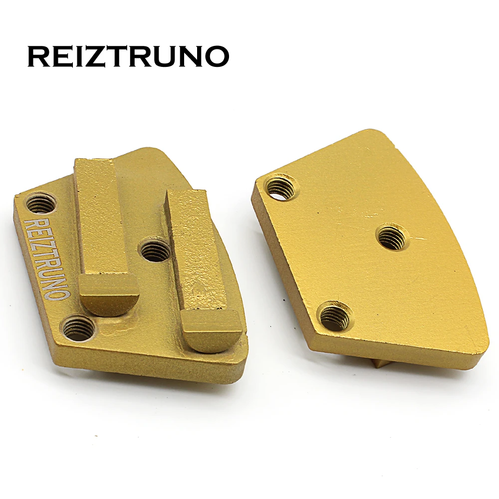 REIZTRUNO 2*1/2PCD двухсегментный Веерообразный и pcd Алмазный пол полировки колодки шлифовальные диски для удаления бетона эпоксидной смолы