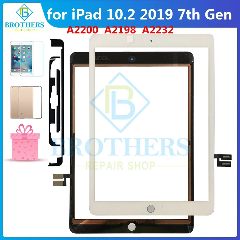 Сенсорный экран для iPad 10 2 7-го поколения A2200 A2198 A2232 сенсорный 7 iPad7 дигитайзер