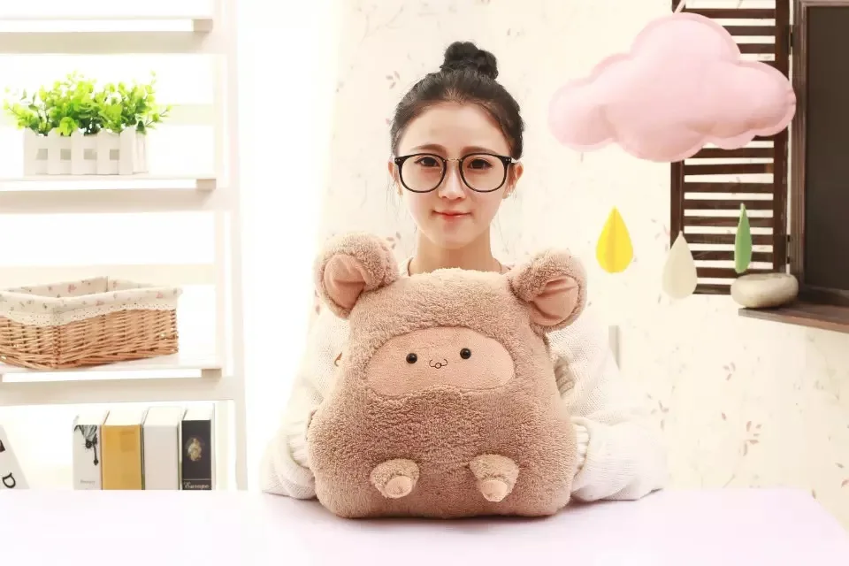 Мультфильм Kaka, shu ouma bao zhen Одеяло «Три в одном» fang медведь большой Размеры Airable Одеяло грелка для рук Подушка адаптируемые под требования заказчика логотип
