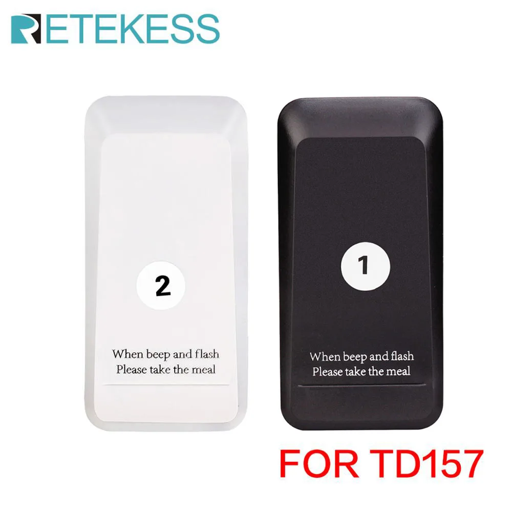 1Pcs Retekess Pager Receiver For TD157 Restaurant Pager Wireless Calling System For Restaurant Coffee Shop Bar Club Clinic Hotel wireless calling system