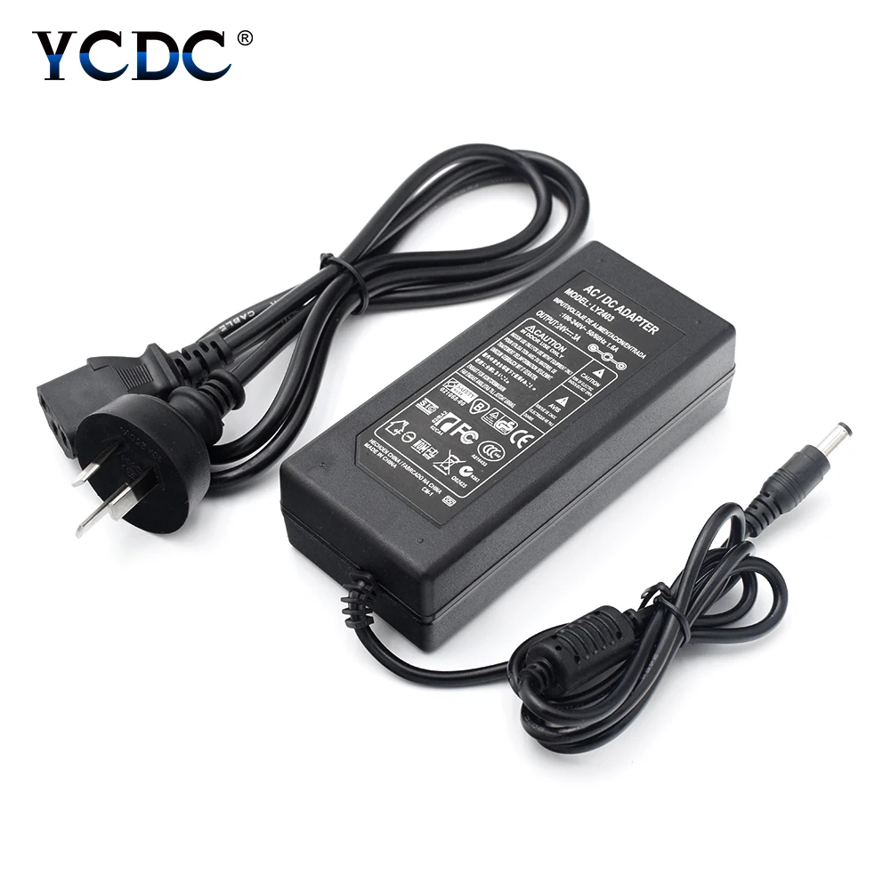 

24V 3A Power Supply AC 100V-240V To DC 24V 3A Power Adapter UK/US/AU/EU Charger For Audio/Video System LED Strips Light