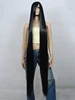 80CM 100CM 120CM 150CM 200CM Black Long Straight Heat Resistant Hair Cosplay Costume Wig + Wig Cap ► Photo 2/5