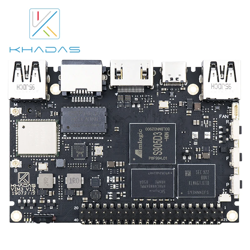 Khadas VIM3L SBC: Amlogic Soc с 1 2 топами производительностью NPU Гб + 16 Гб|Демонстрационные