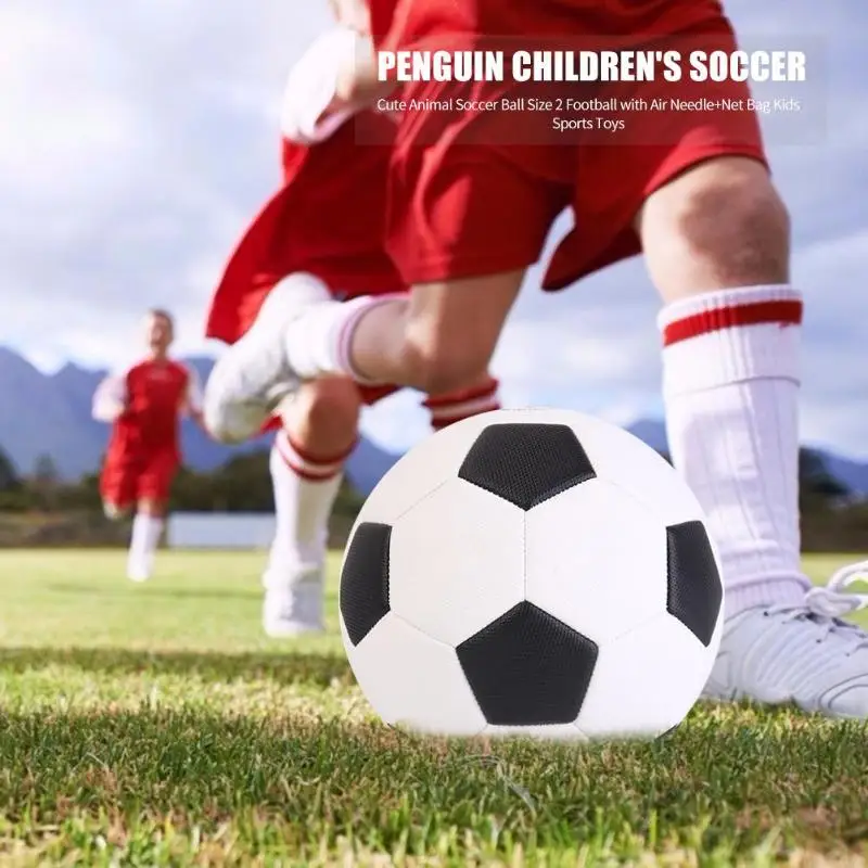 Прочный Футбольный тонкий дизайн портативный размер 4/5 черный белый футбольный ПУ детский студенческий тренировочный футбольный мяч
