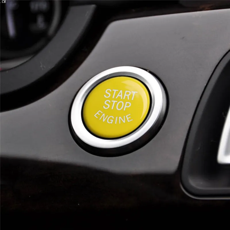 Желтая крышка кнопки запуска и остановки двигателя без функции для BMW F Chassis F20 F30 F10