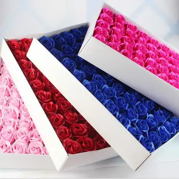 

Rose Soaps Flower Packed Wedding Supplies Gifts Event Party Goods Favor Toilet soap Scented fake rose soap bathroom accessories