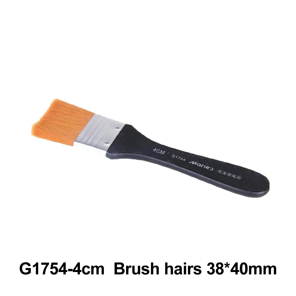 

№ 4 кисть для краски длинные плоские насадки для чистки кисточки для гуаши акриловая кисть для нанесения краски масляная щетка краска для стен товары для рукоделия
