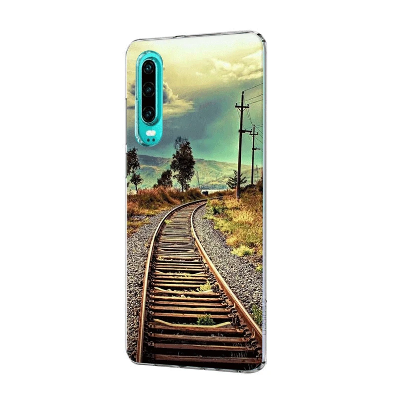 Чехол для мобильного телефона huawei P30 P20 P10 P9 P8 P Sart Z Lite Pro, Жесткий Чехол для поезда