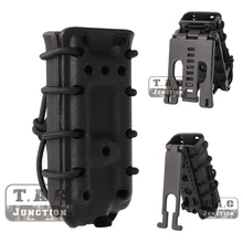 Тактический Скорпион жесткий корпус Пистолетная обойма перевозчика. 45/9 мм с одинарными и двойной стек подсумок Перевозчик w/Молл/креплением для камер GoPro