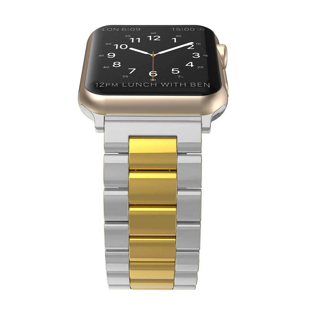 Ремешок из нержавеющей стали для Apple Watch 38, 40 мм, серия 5, 4, 3, 2, 1, для Apple iwatch 5, 40 мм, 44 мм, розовое золото