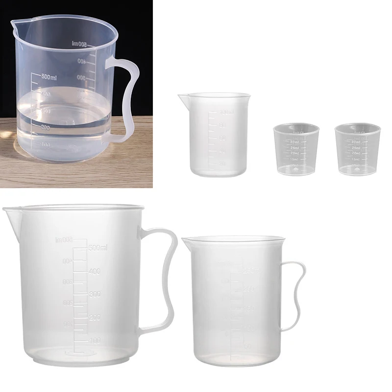 

30/50/250/500 / 1000Ml Plastic Kettle Surface Tool Supplies Clear Graduated Measuring Baking Liquid Measure JugCup Container