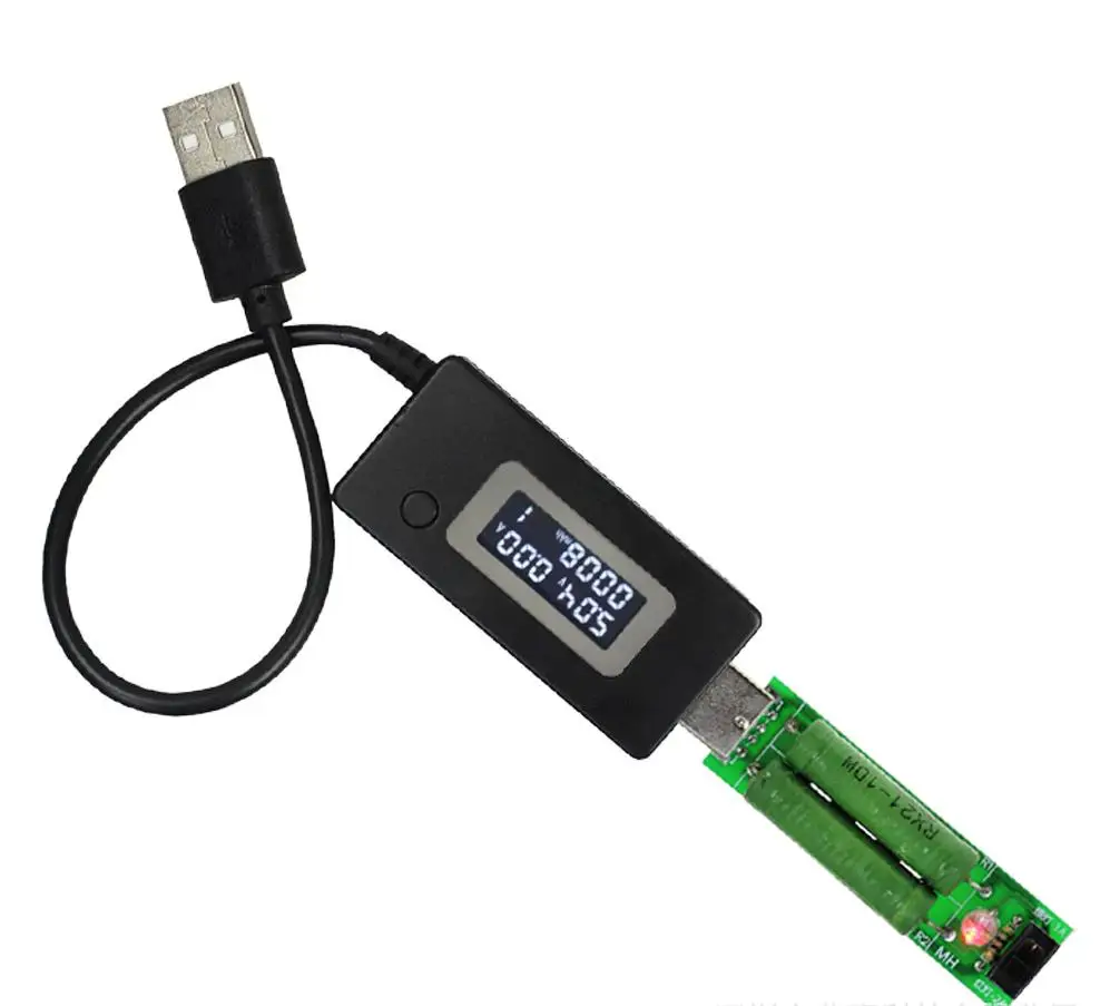 ЖК-цифровой USB тестер напряжения тока метр монитор детектор мобильного телефона Зарядка мощность анализатор мощности белый черный