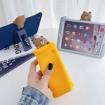 

Cartoon Soft Shockproof Cover for Apple Ipad Pro 9.7 Inch Air 2 Kids Safe Silicone Protective Shell Tablet Case + Pen