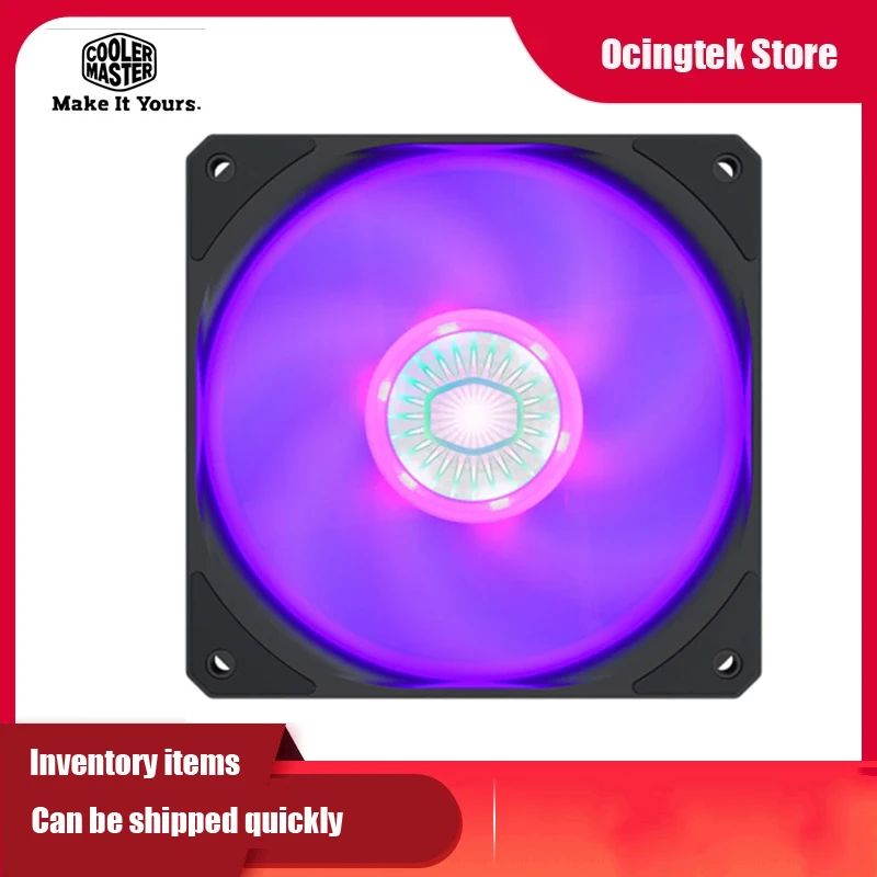 Cooler Master SickleFlow 120 RGB 12CM 12V 4PIN PMW intelligent temperature control fan 120mm silent chassis cooling | Компьютеры и