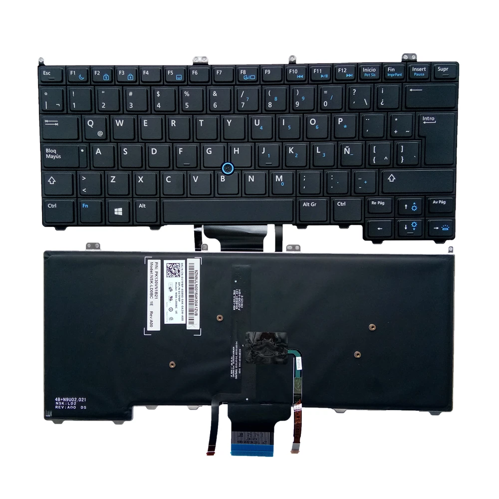 Portatilmovil/® Teclado para PORT/ÁTIL Toshiba Satellite L750D-1C1 9Z.N4WSQ.00S PSK32E-045005CE
