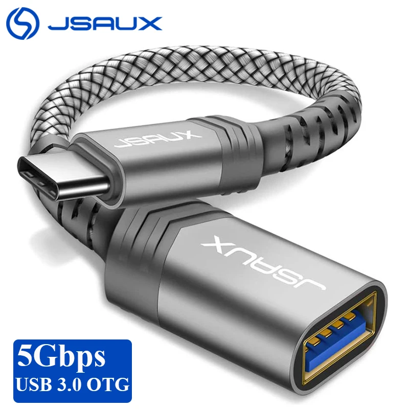 Jsaux OTG Type C кабель USB штекер к 3 0 A гнездовой адаптер для MacBook Pro Samsung S9 Huawei P30 P20