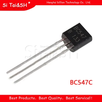 

100pcs/bag BC547C TO-92 45V / 0.1A NPN transistor low power